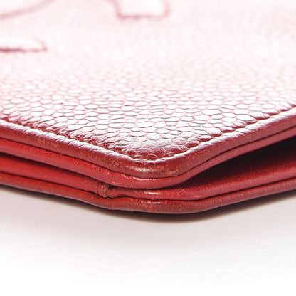 Chanel Caviar Timeless CC Yen Wallet Red 12 of 12