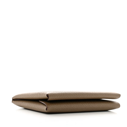 Hermes Epsom Calvi Duo Card Case Etoupe 4 of 7