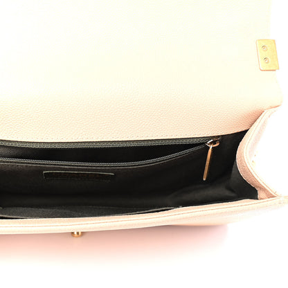 Chanel Caviar Quilted New Medium Boy Flap Beige 4 of 4