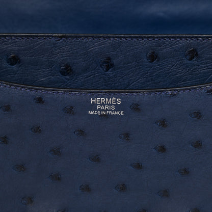 Hermes Ostrich Constance 24 Bleu De Malte 6 of 9