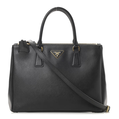 Prada Saffiano Medium Galleria Double Zip Tote Black 1 of 17