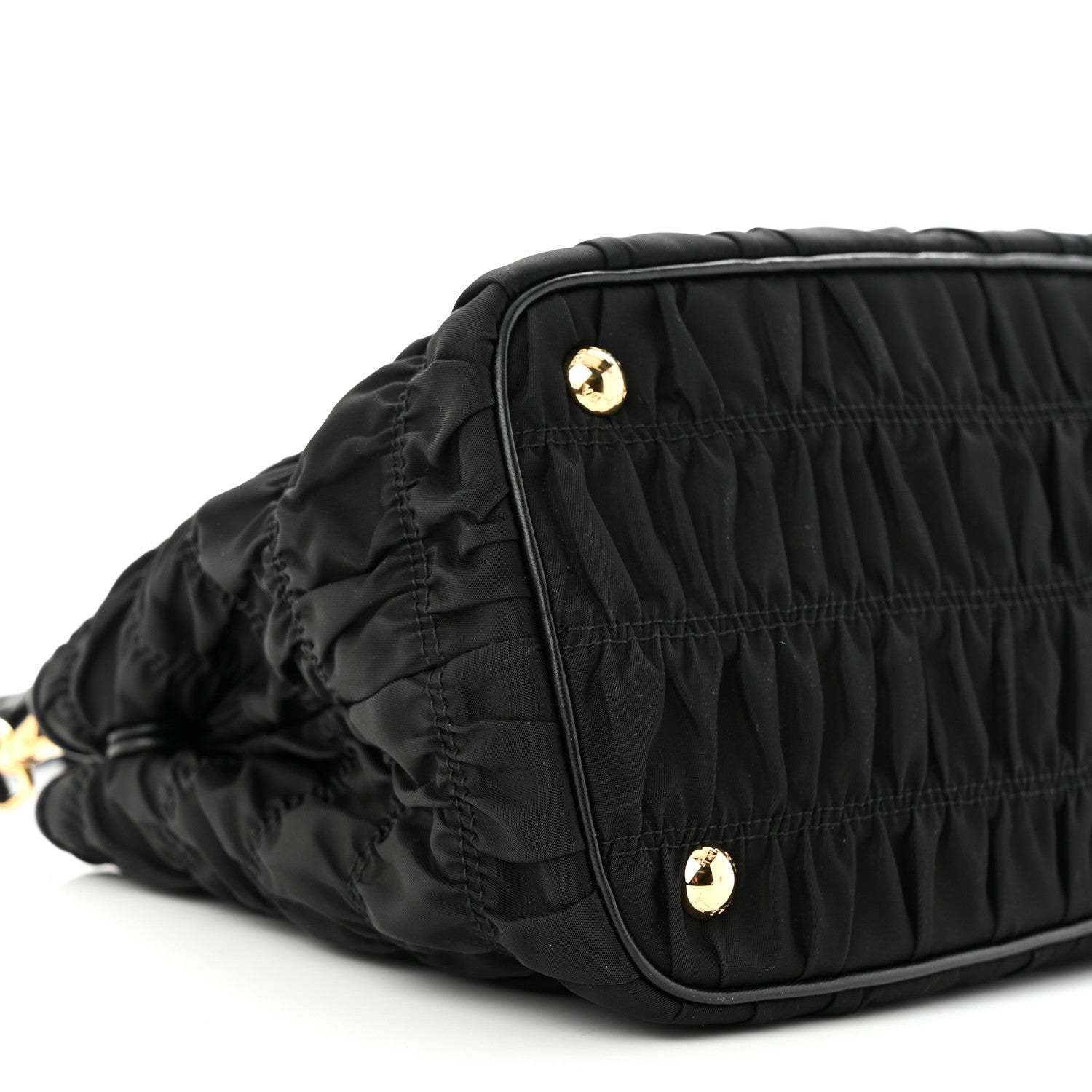 Prada Tessuto Nylon Gaufre Small Tote Black 8 of 9