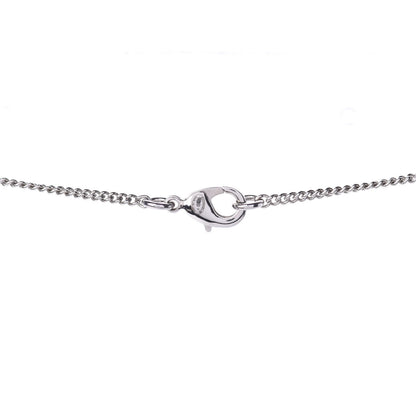 Chanel Crystal CC Bow Necklace Silver 5 of 5