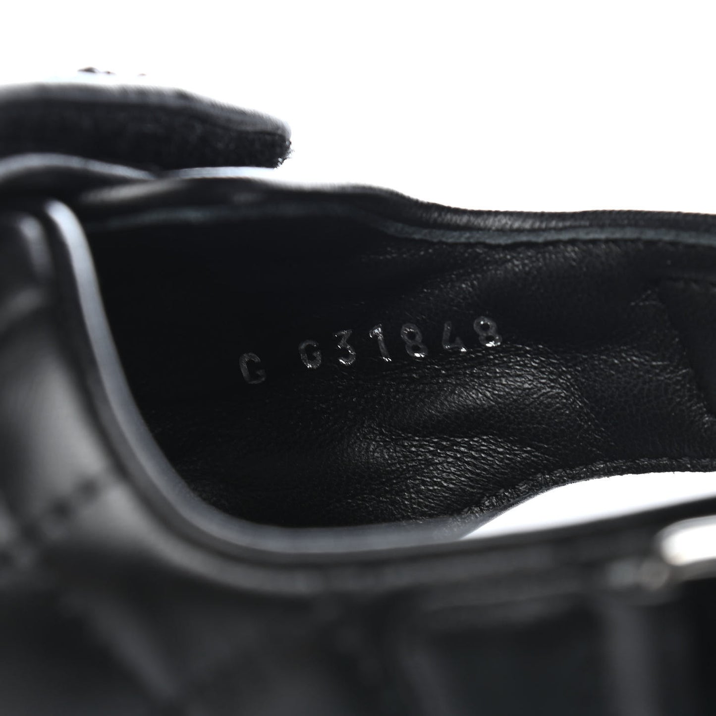 Lambskin Velcro Dad Sandals 38 Black