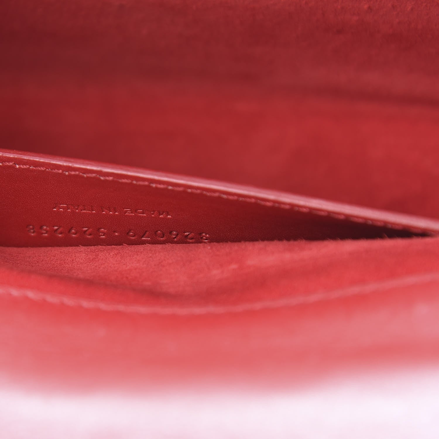 Saint Laurent Calfskin Monogram Cassandre Clutch Rouge Orient 7 of 12