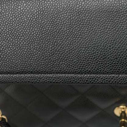 Chanel Caviar Quilted Jumbo Double Flap Black 10 of 12