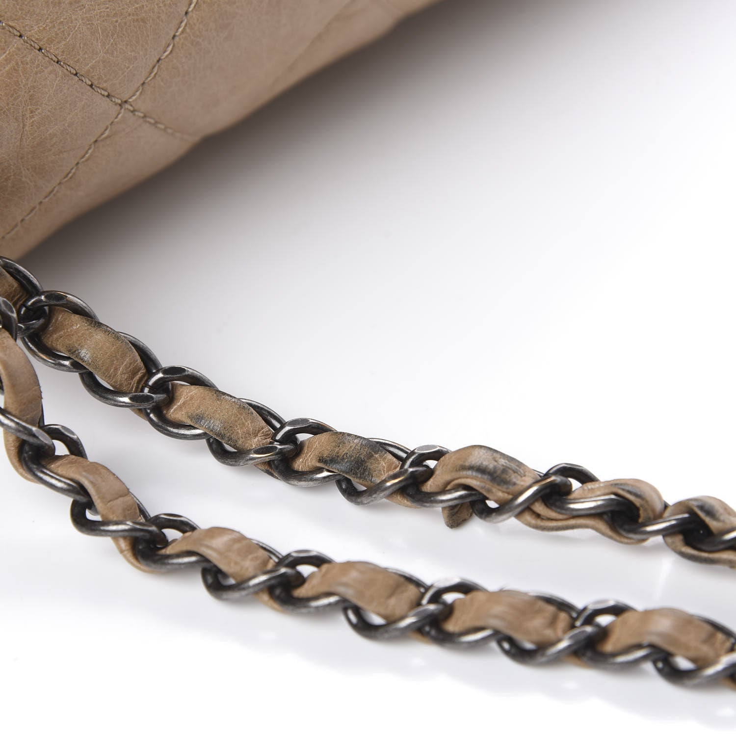 Chanel Glazed Calfskin Quilted Large Coco Soft Flap Beige 13 of 14