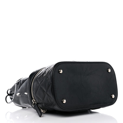 Chanel Crumpled Calfskin PVC Quilted Flap Black 4 of 10