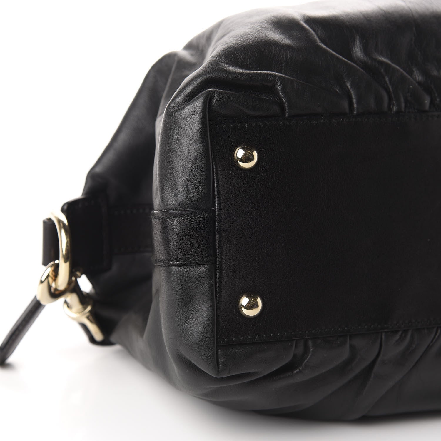 Gucci Calfskin Pop Bamboo Top Handle Tote Black 6 of 10