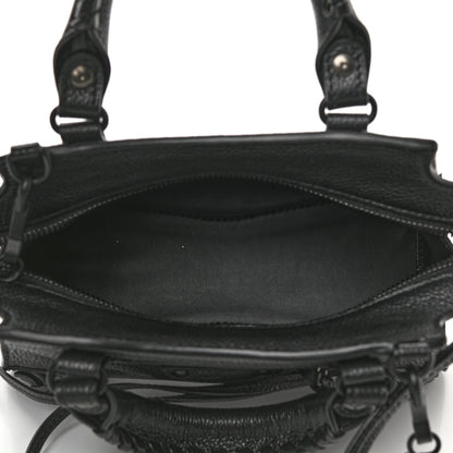 Balenciaga Grained Calfskin Neo Classic Black Hardware Mini City Black 5 of 9