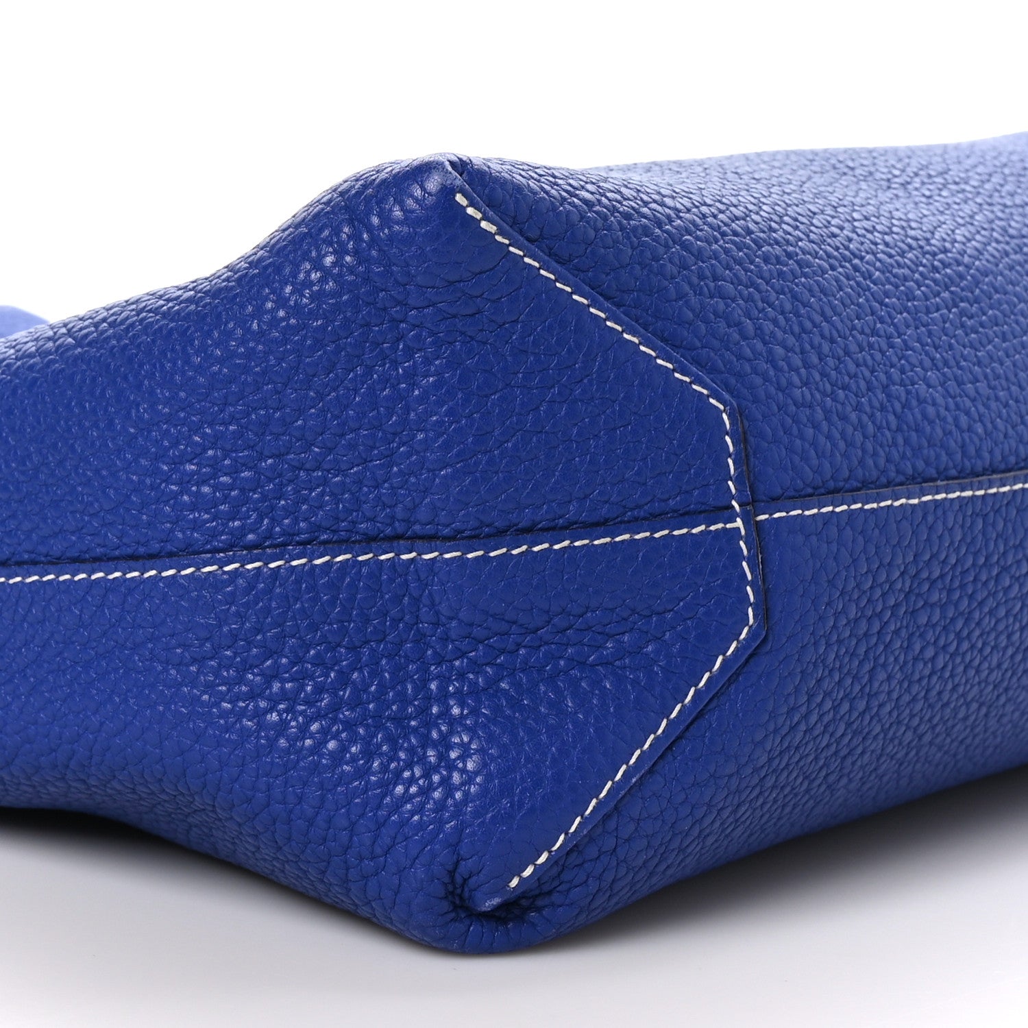 Hermes Taurillon Clemence Double Sens 36 Reversible Tote Graphite Bleu Electrique 11 of 12