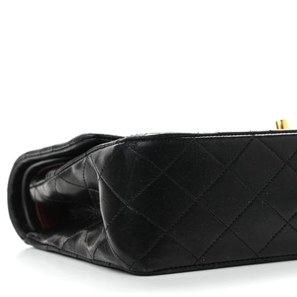 Chanel Lambskin Quilted Medium Double Flap Black 10 of 15