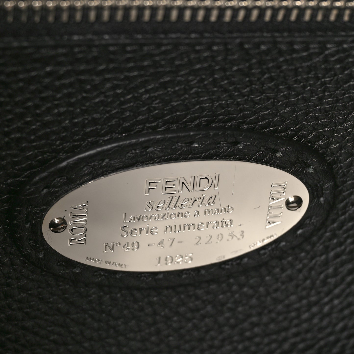 Cuoio Romano Selleria Metal Stitch Large Mens Peekaboo Iconic Essential Satchel Black