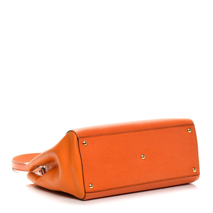 Fendi Vitello Elite Regular 2Jours Tote Arancio 4 of 6
