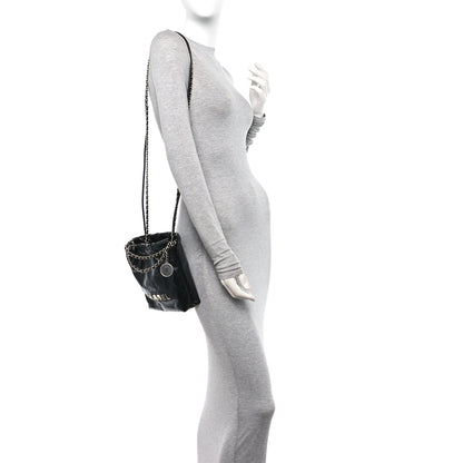Chanel Shiny Calfskin Quilted Mini 22 Black 2 of 7