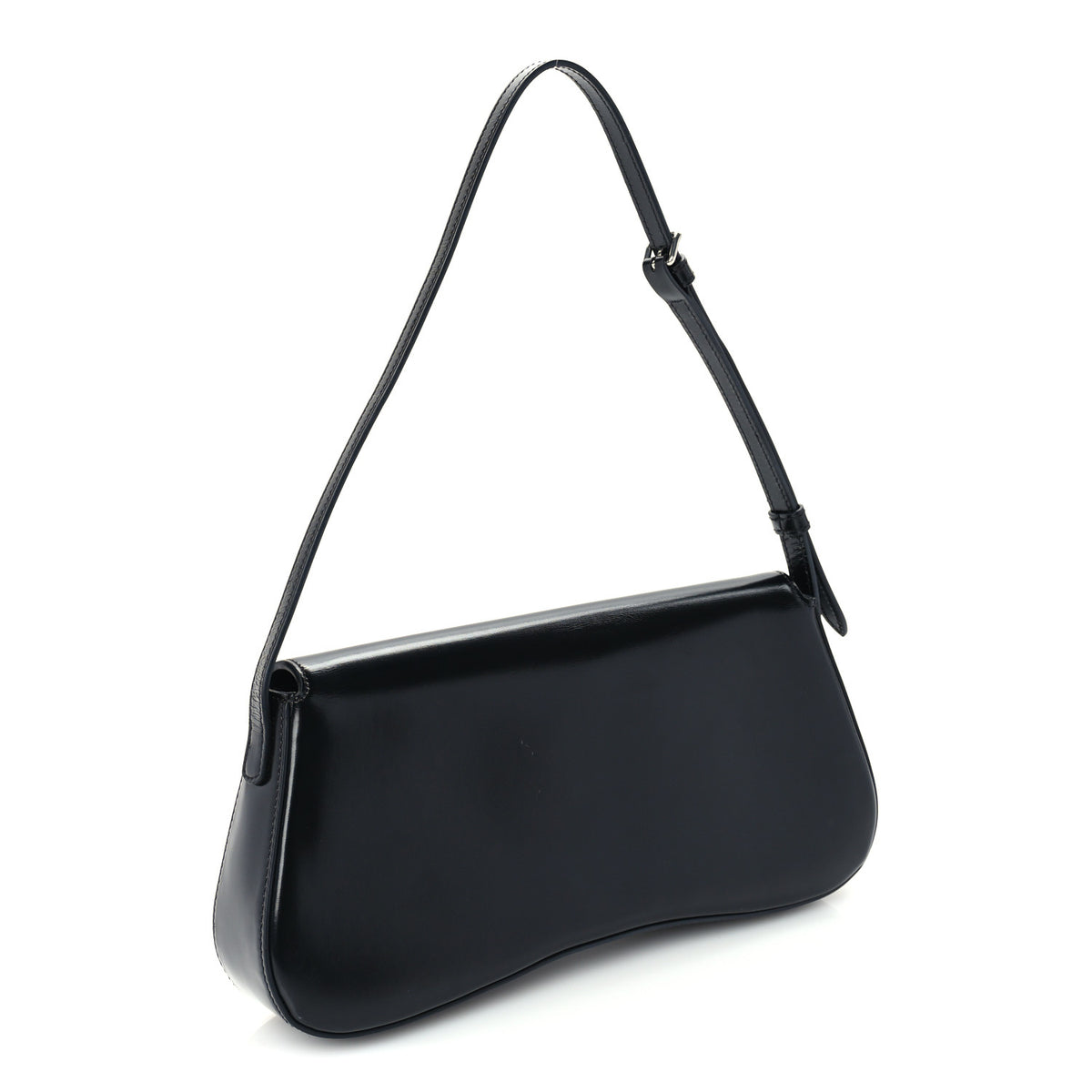 Celine Shiny Calfskin Medium Lola Bag Black 2 of 8