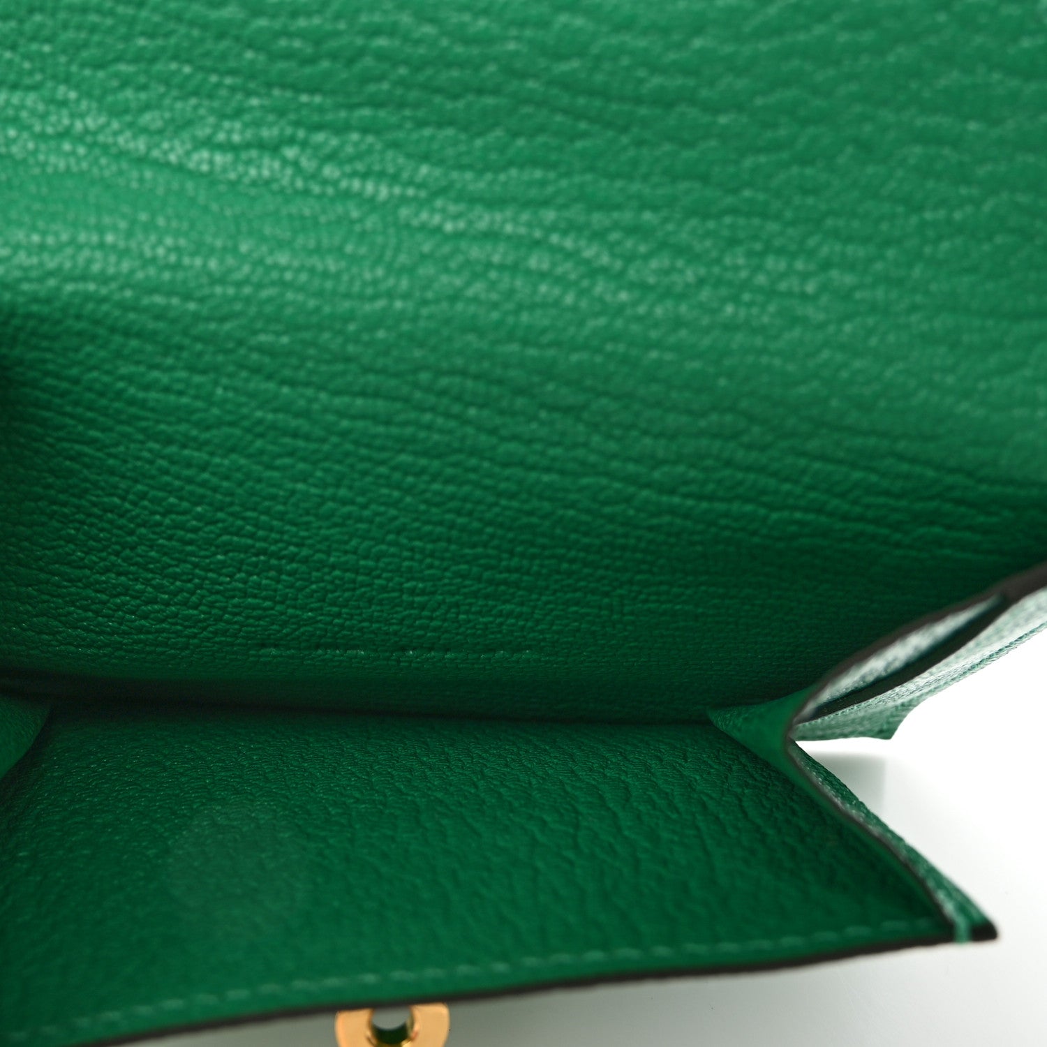 Hermes Chevre Mysore Kelly Pocket Compact Wallet Menthe 5 of 8