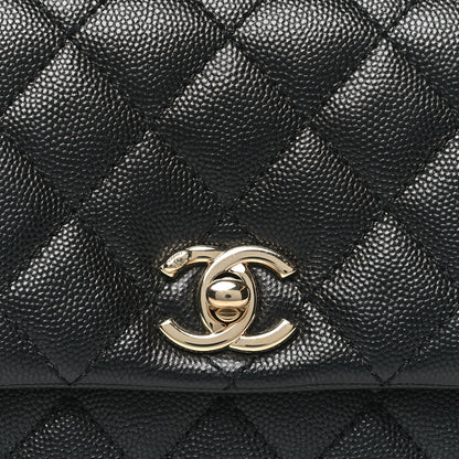 Chanel Caviar Quilted Extra Mini Coco Handle Flap Black 8 of 10