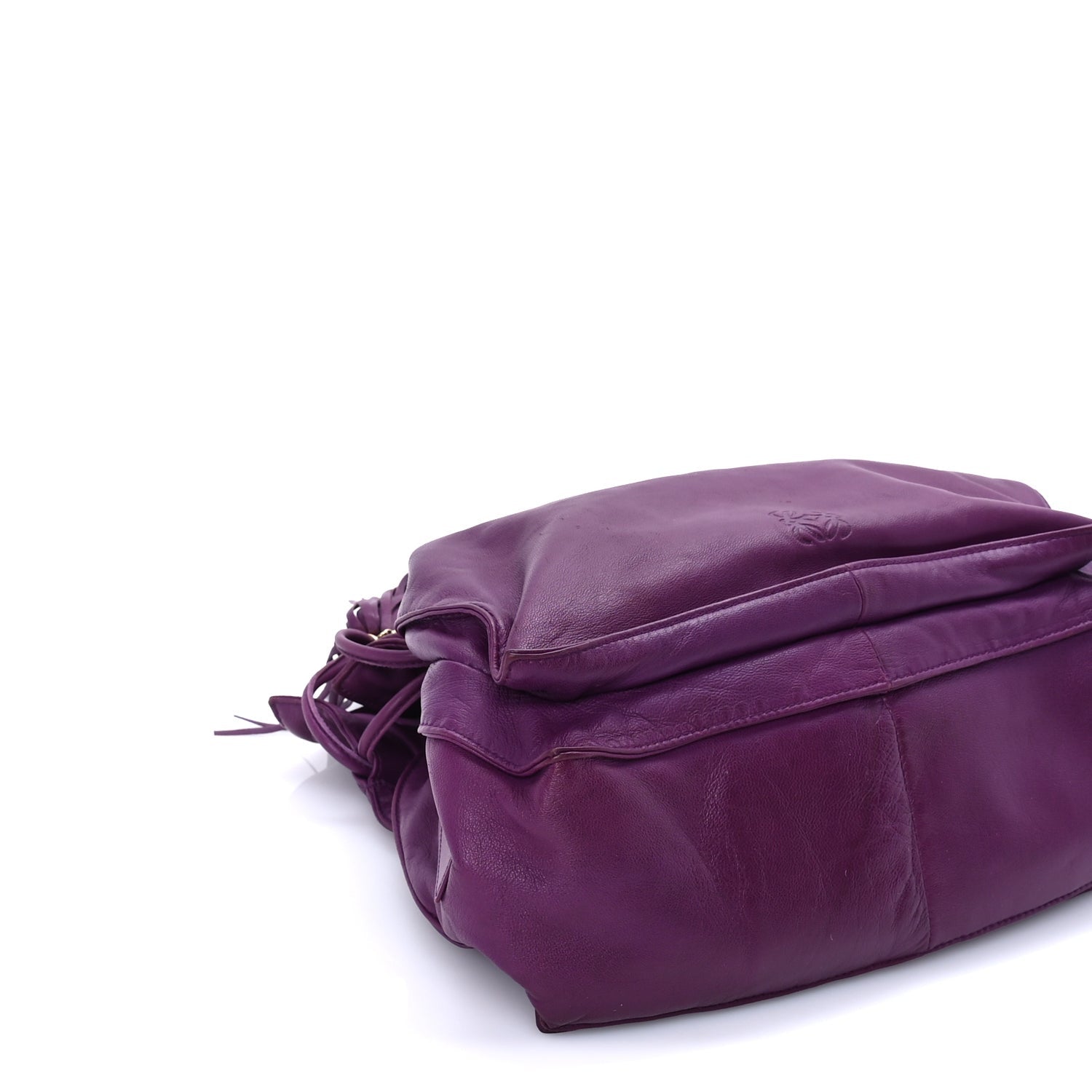 Loewe Calfskin Flamenco Shoulder Bag  Purple 7 of 8