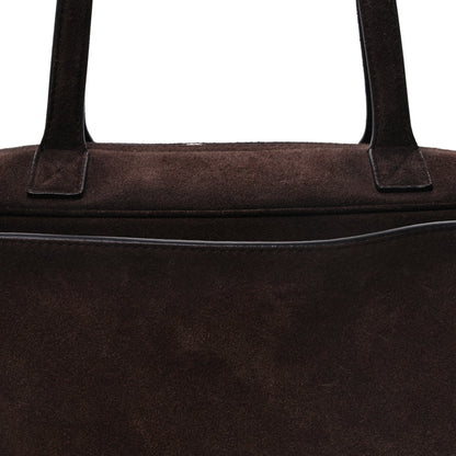 Balenciaga Suede Calfskin Small Carrie Bowling Bag Light Espresso 6 of 8