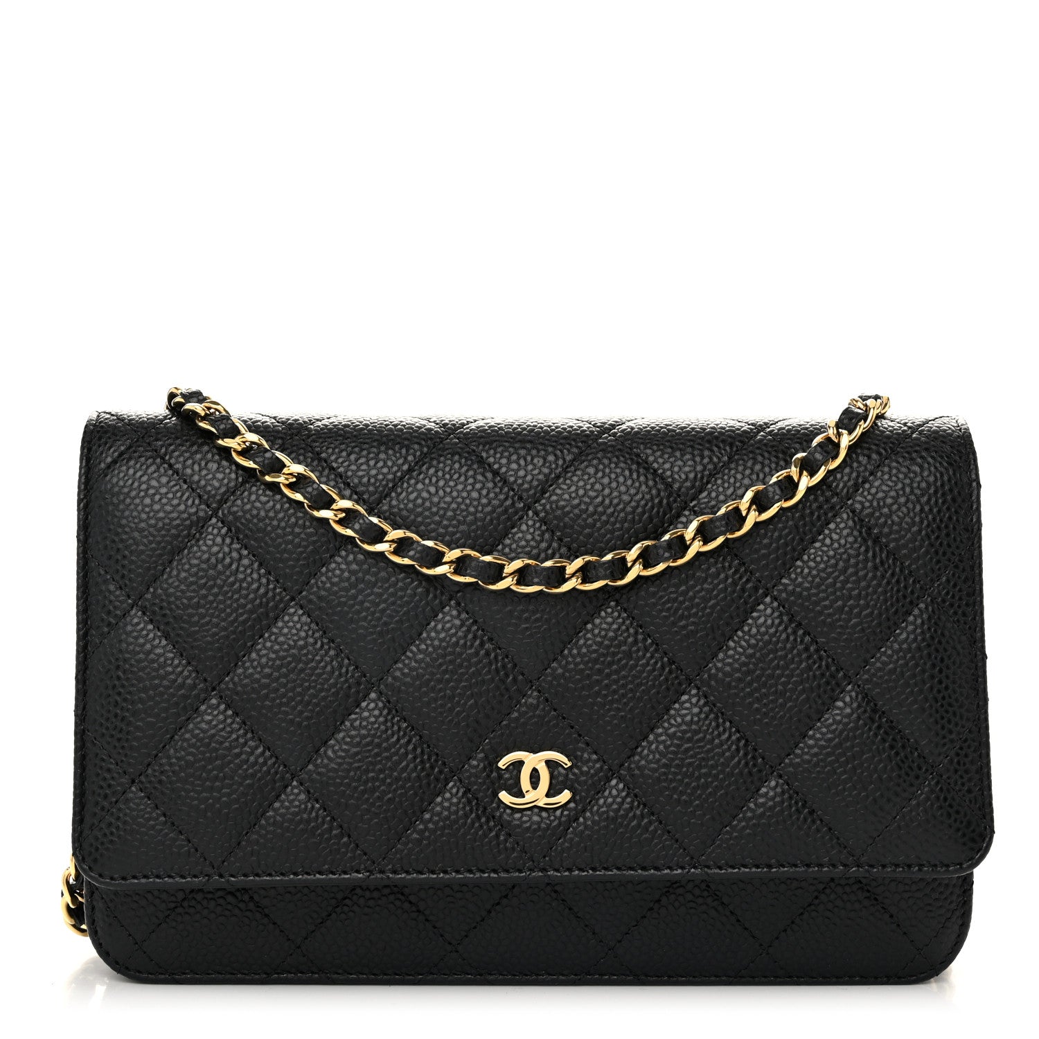Chanel Caviar Quilted Wallet on Chain WOC Black 1 of 12
