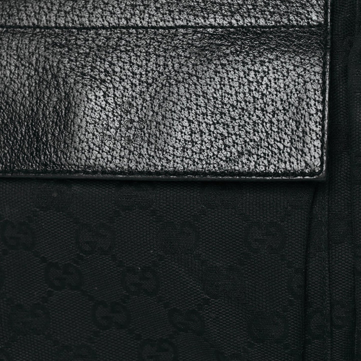 GG Monogram Double Pocket Belt Bag Black