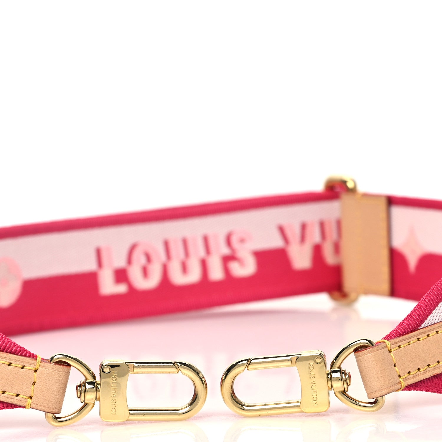 Louis Vuitton Jacquard Neverfull BB Shoulder Strap Pink Peony 3 of 3