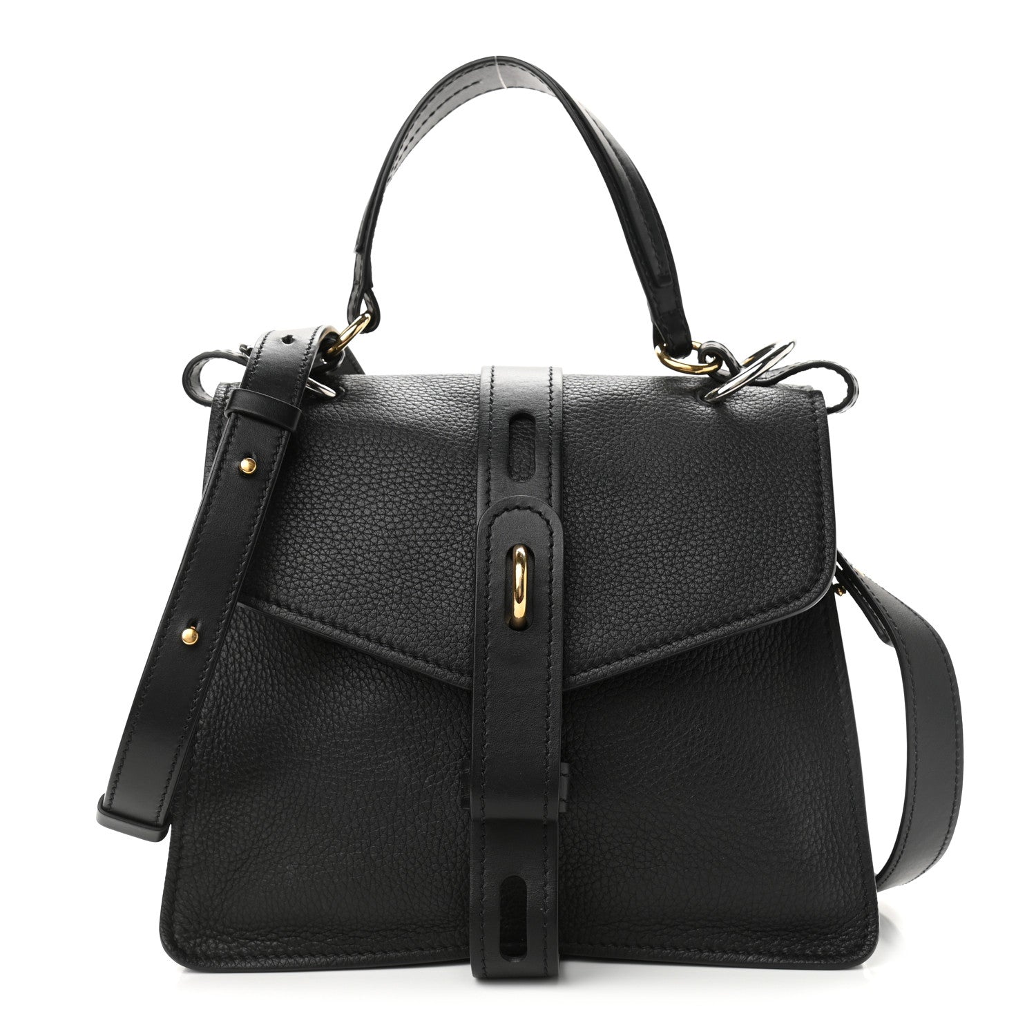 Chloe Grained Calfskin Medium Aby Day Shoulder Bag Black 1 of 10