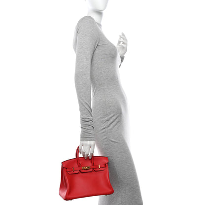 Hermes Swift Birkin 25 Rouge Tomate 3 of 12