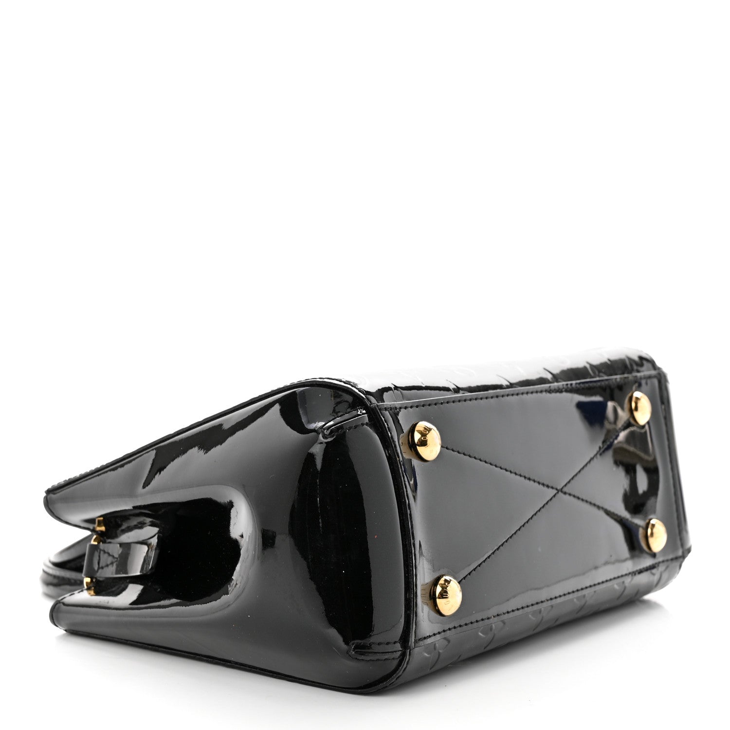 Louis Vuitton Vernis Montaigne BB Black 4 of 13