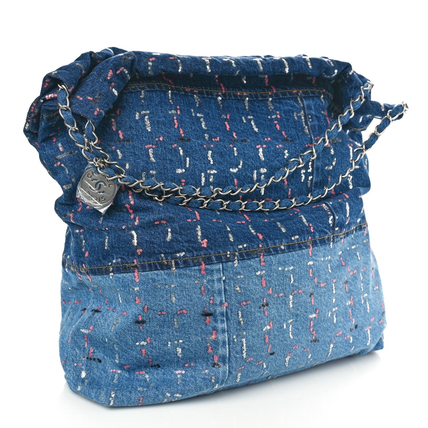 Chanel Denim Sequin 22 Blue 4 of 7