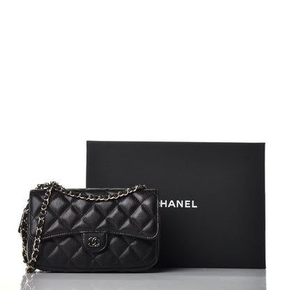 Chanel Caviar Quilted Flap Phone Holder With Chain Black 10 of 10