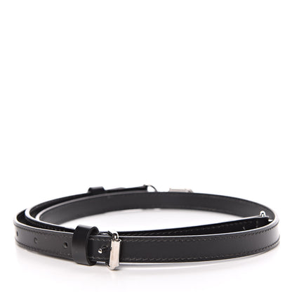 Louis Vuitton Calfskin 16mm Adjustable Shoulder Strap Black 2 of 6