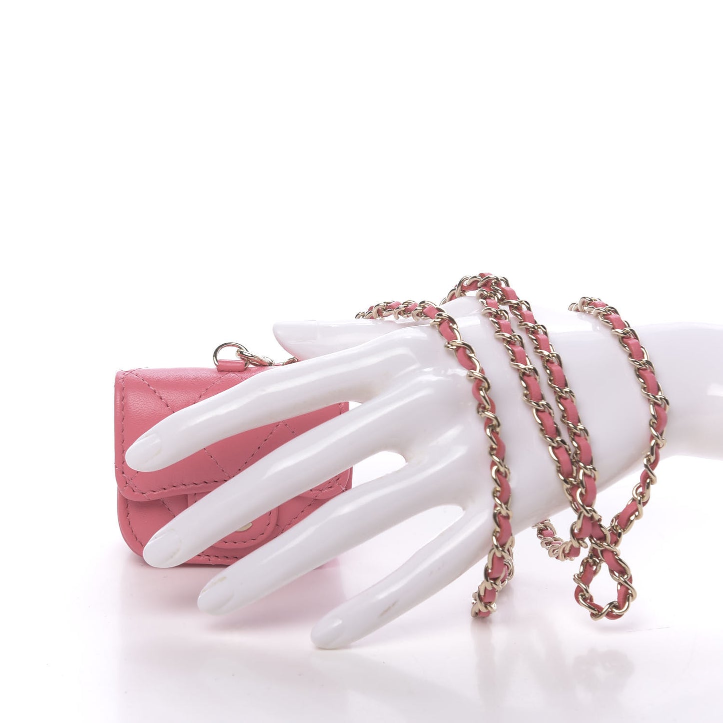 Lambskin Quilted Airpods Pro Case Coral