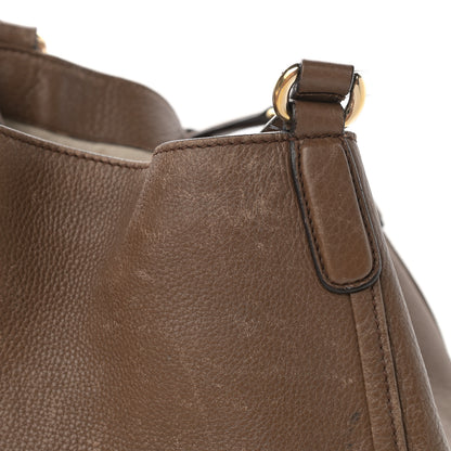 Gucci Pebbled Calfskin Medium Soho Shoulder Bag Brown 19 of 24