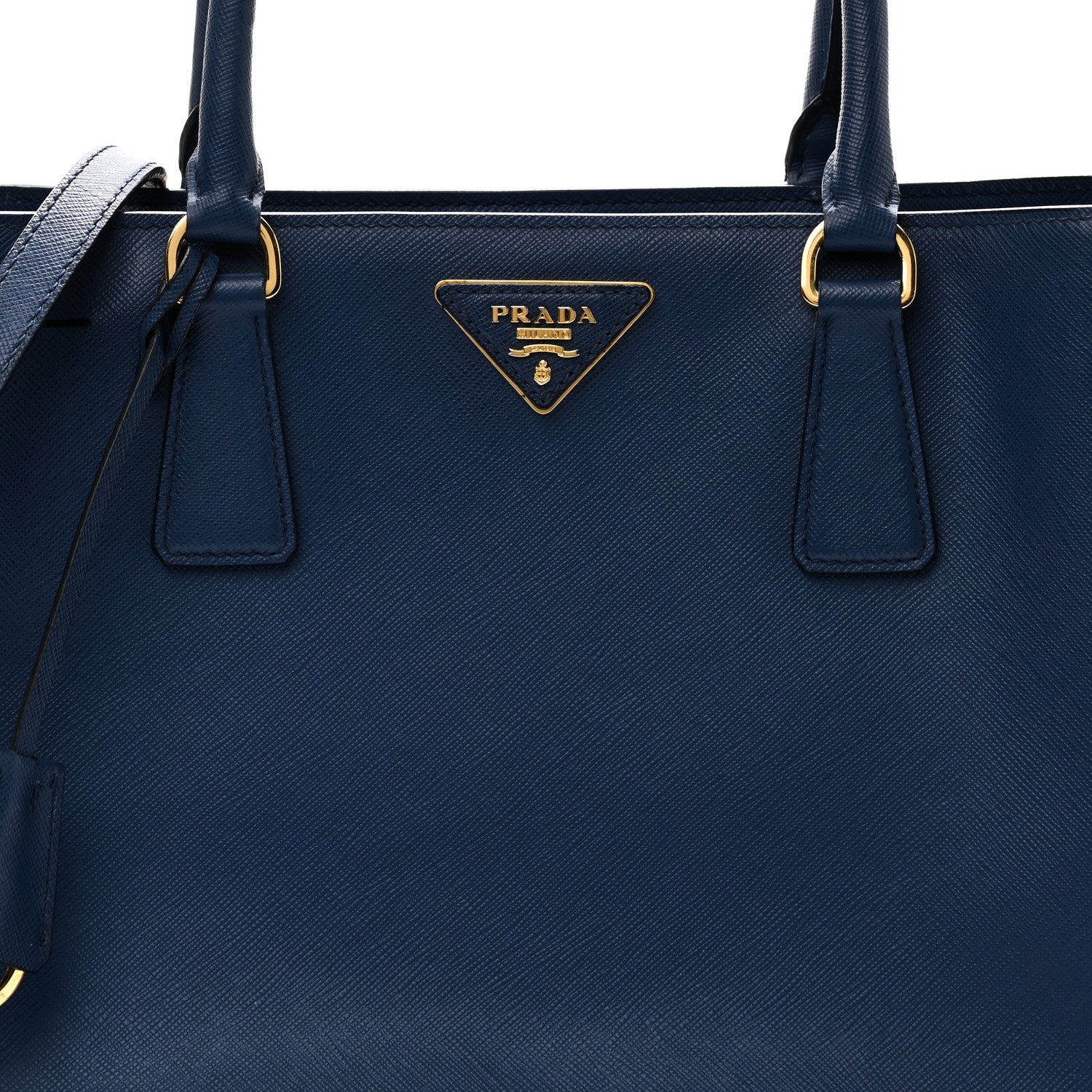 Prada Saffiano Lux Medium Tote Bluette 7 of 9