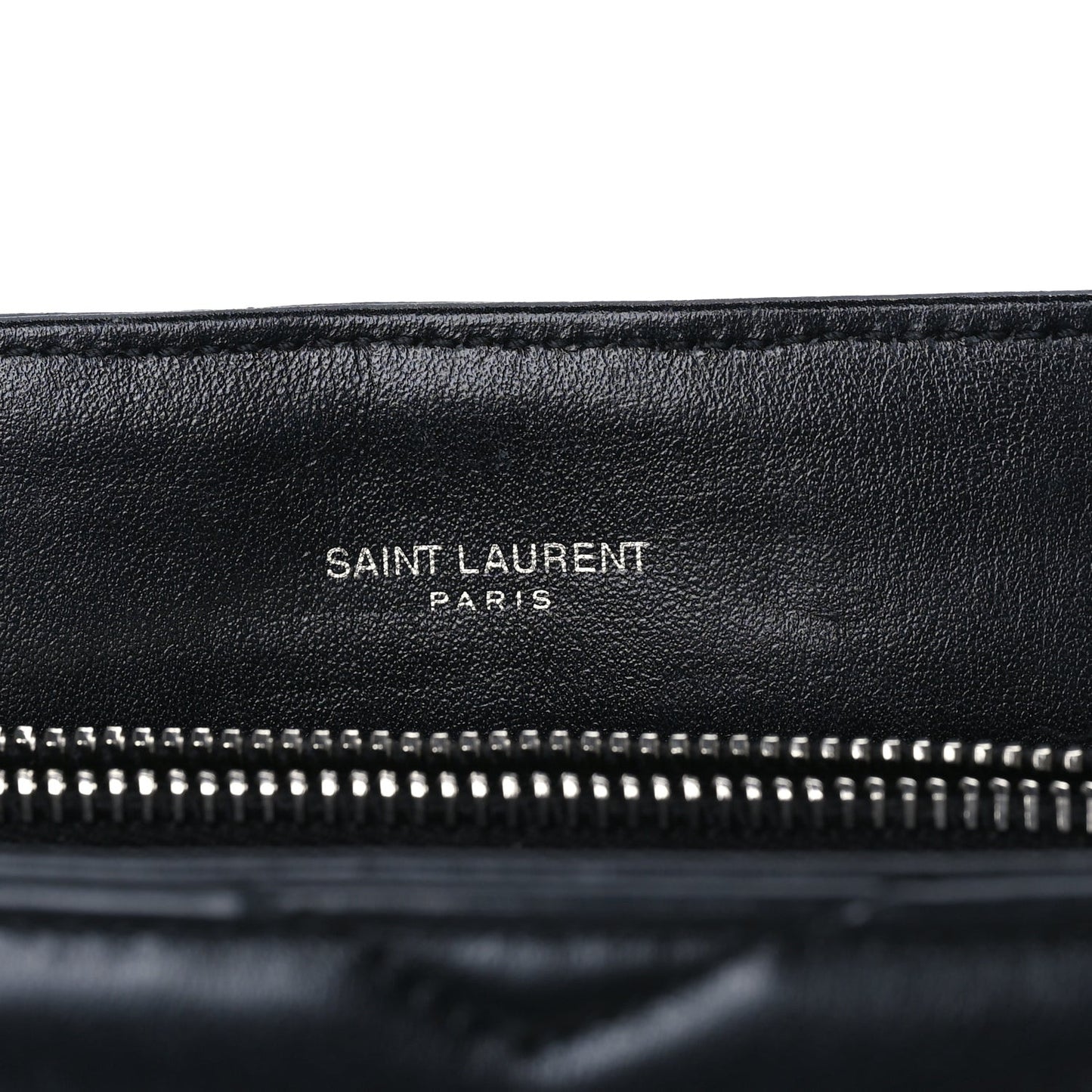 Calfskin Y Quilted Monogram Medium Loulou Chain Satchel Black