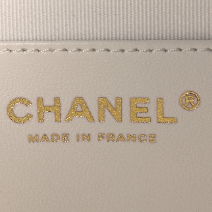 Chanel Lambskin Quilted CC In Love Heart Bag  White 6 of 9