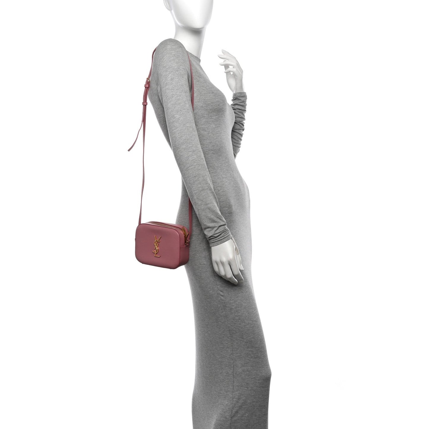 Grain De Poudre Small Classic Monogram Camera Bag Old Rose