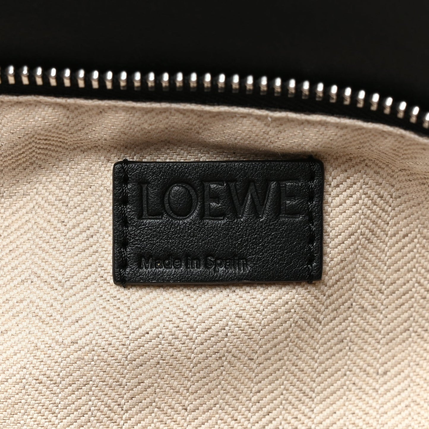 Calfskin Small Puzzle Bag Black Beige Green