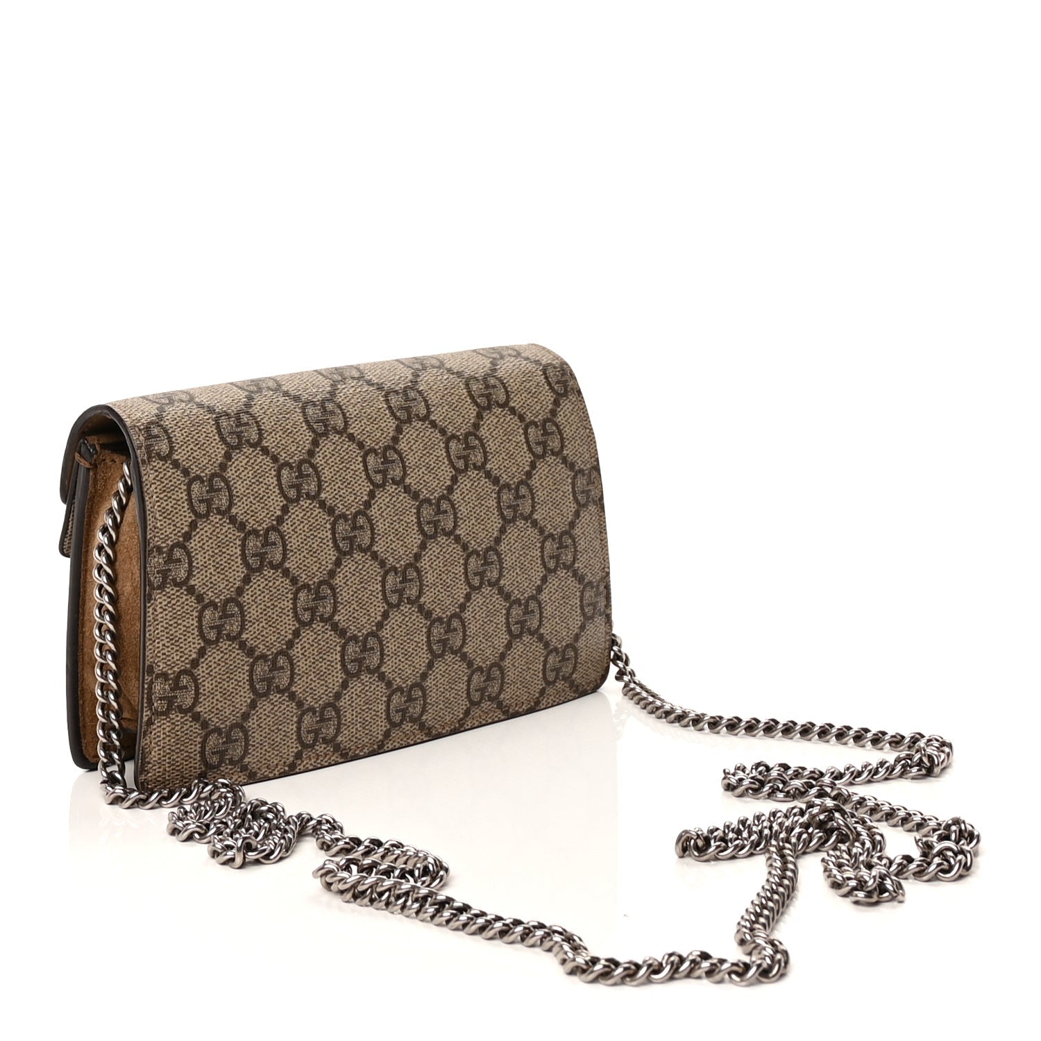 Gucci GG Supreme Monogram Super Mini Dionysus Shoulder Bag Taupe 2 of 8