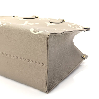 Louis Vuitton Empreinte Monogram Giant Onthego MM Tourterelle Creme 8 of 9