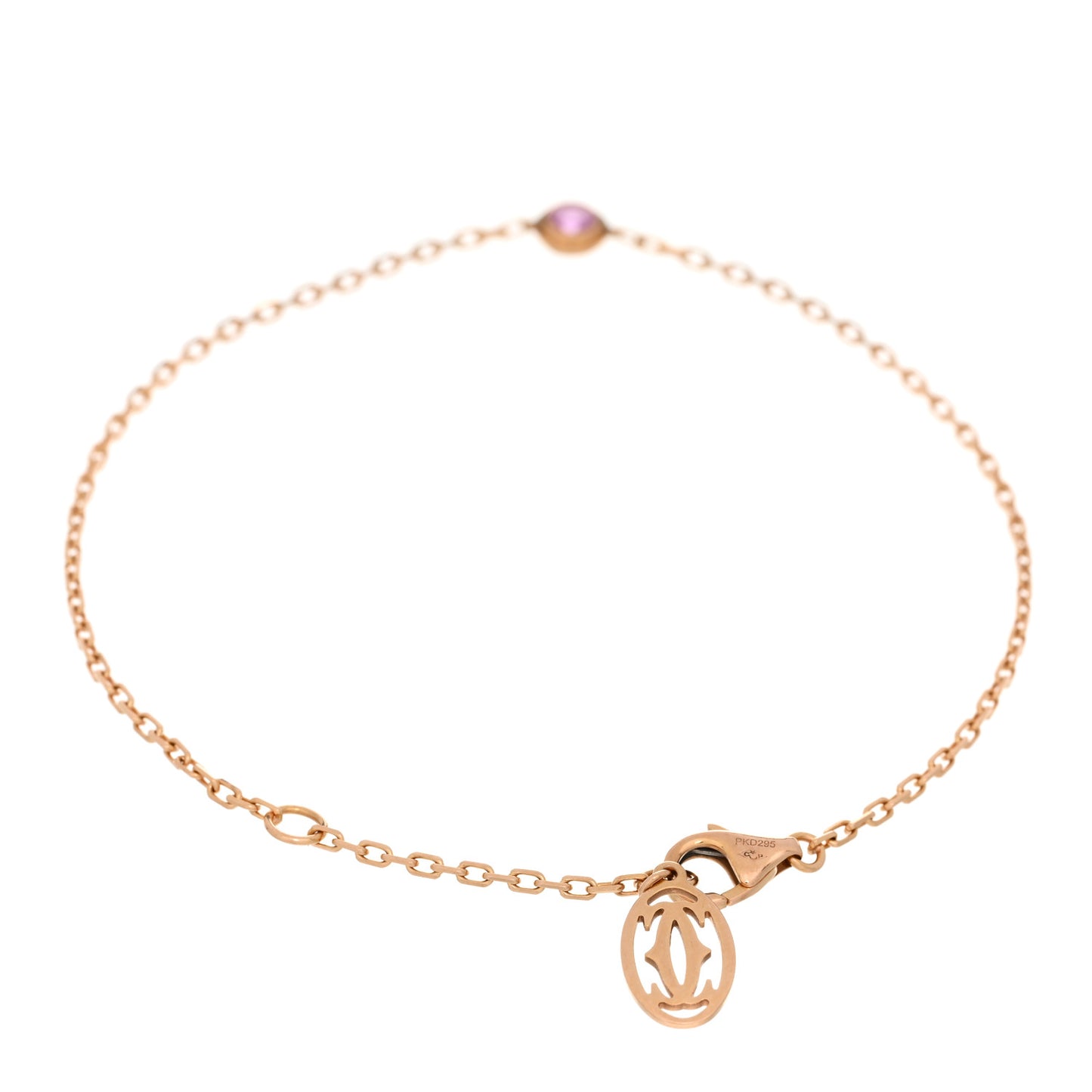 18K Pink Gold Pink Sapphire D'Amour Bracelet