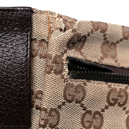 Gucci GG Monogram Double Pocket Belt Bag Dark Brown 11 of 13