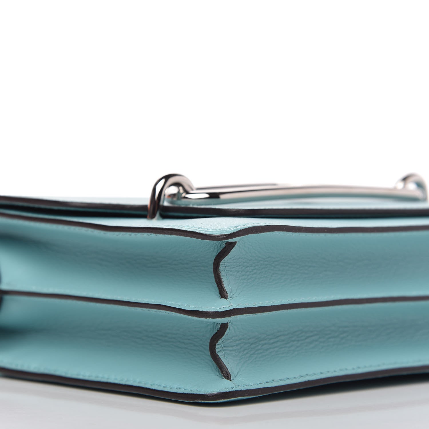 Hermes Evercolor Mini Sac Roulis Bleu Atoll 6 of 10