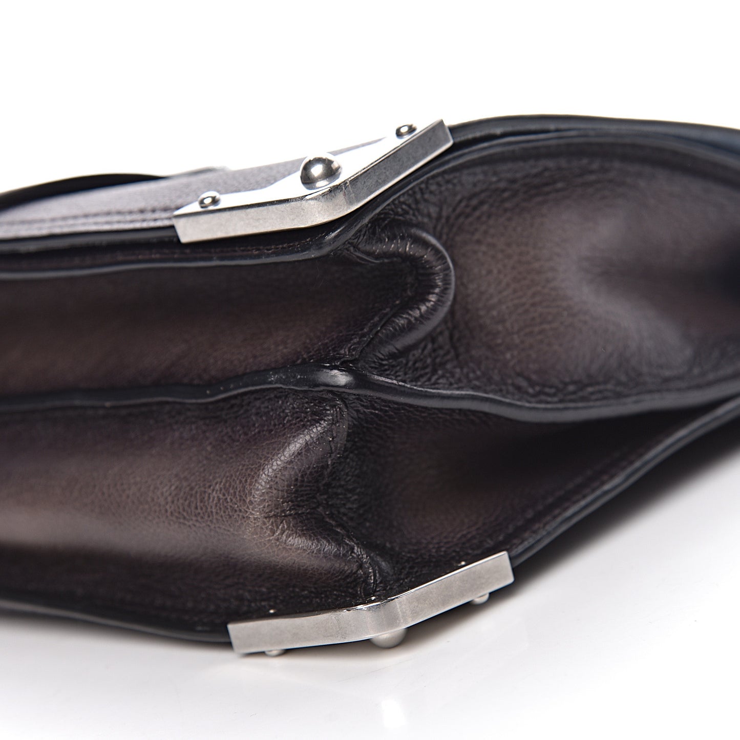 Glace Calfskin Sfumata Cahier Bag Argilla Astrale