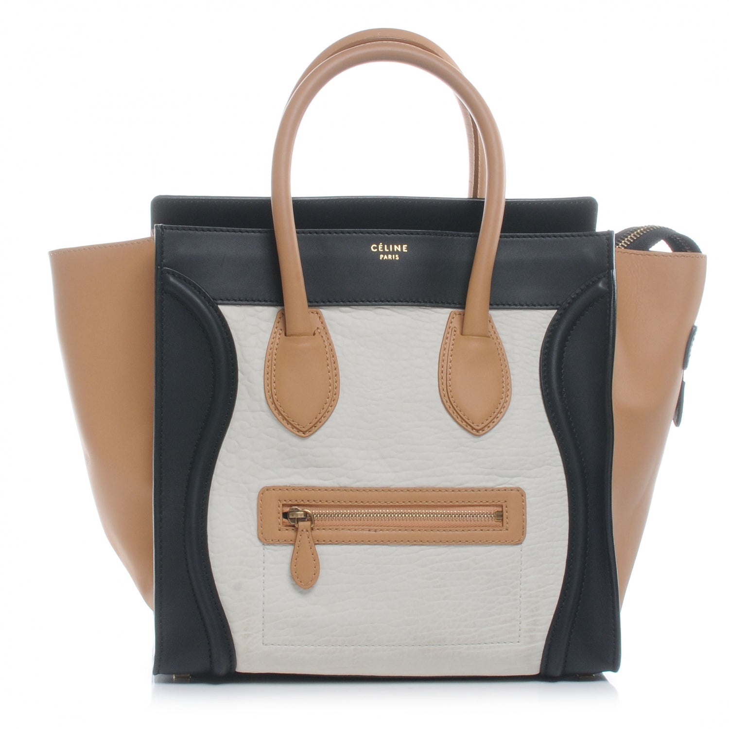 Celine Smooth Calfskin and Lambskin Mini Tri-Color Luggage 1 of 8