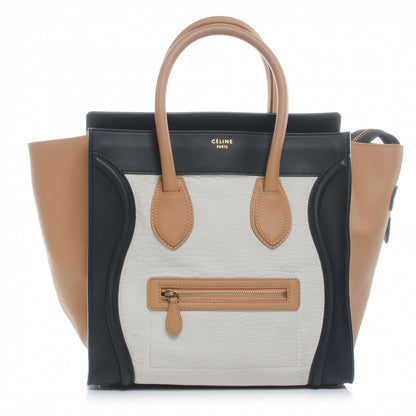 Celine Smooth Calfskin and Lambskin Mini Tri-Color Luggage 1 of 8