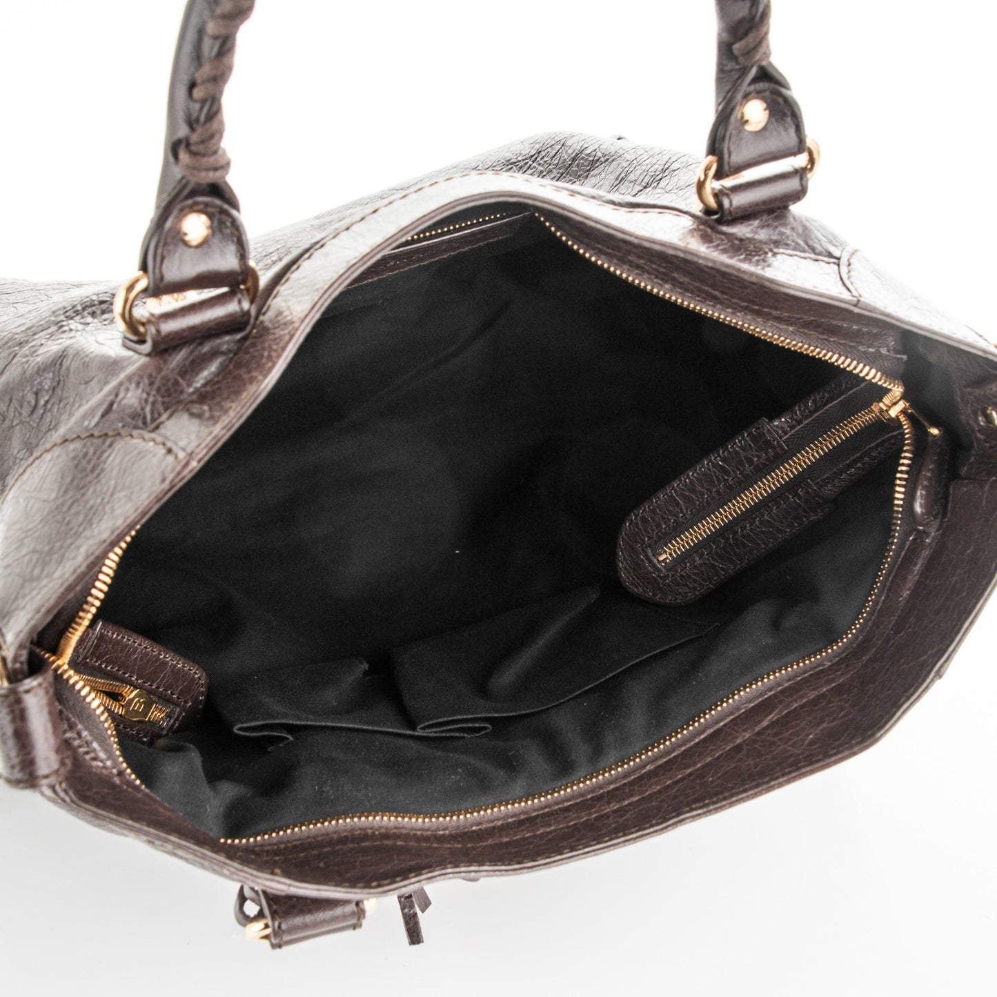 Agneau Giant 12 Gold Hardware Velo Charbon