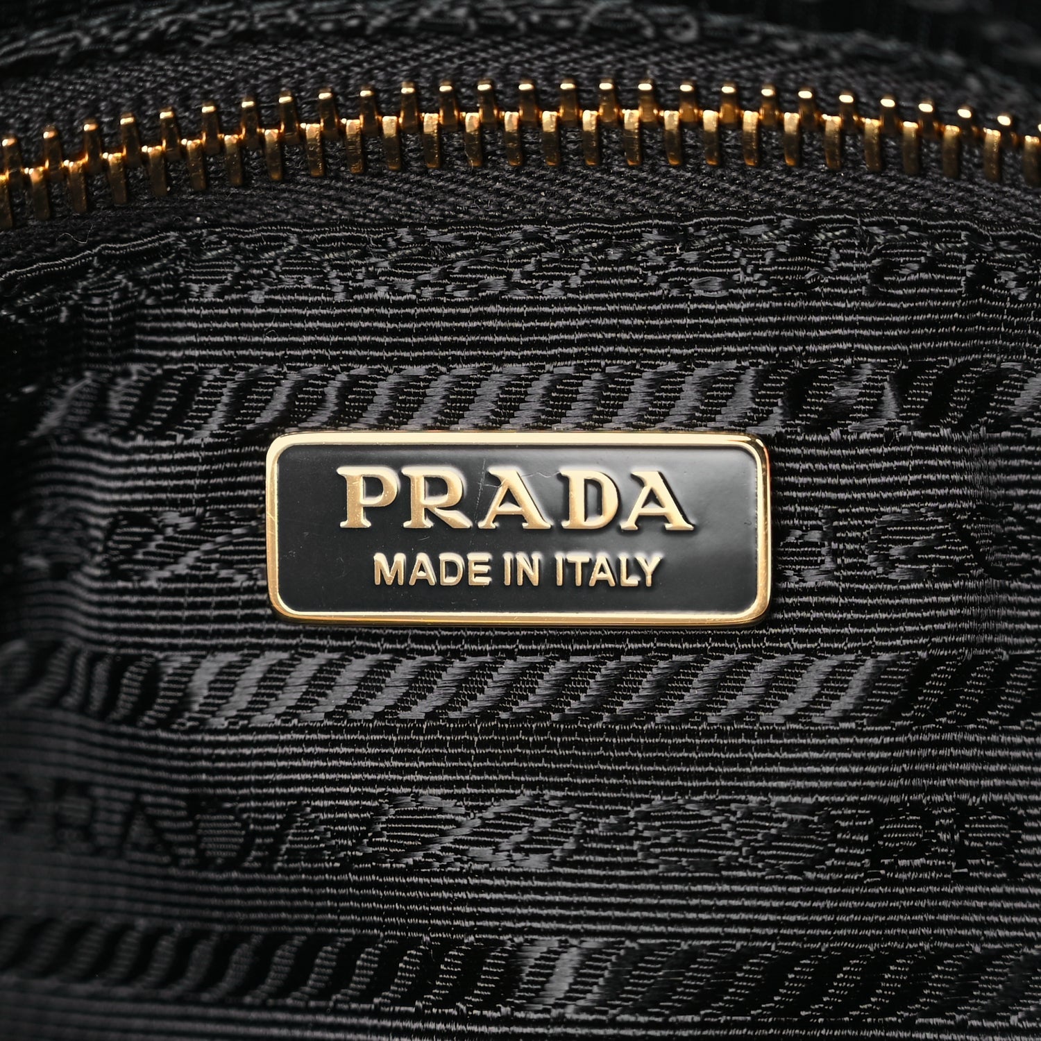 Prada Tessuto Nylon Vitello Medium Padlock Shoulder Bag Black Nero 5 of 8